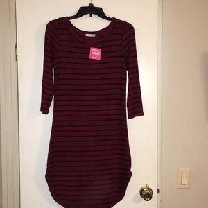 Stripe tight fit dress